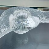 1970s Swedish Pukeberg Glass Candle Holder