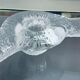1970s Swedish Pukeberg Glass Candle Holder