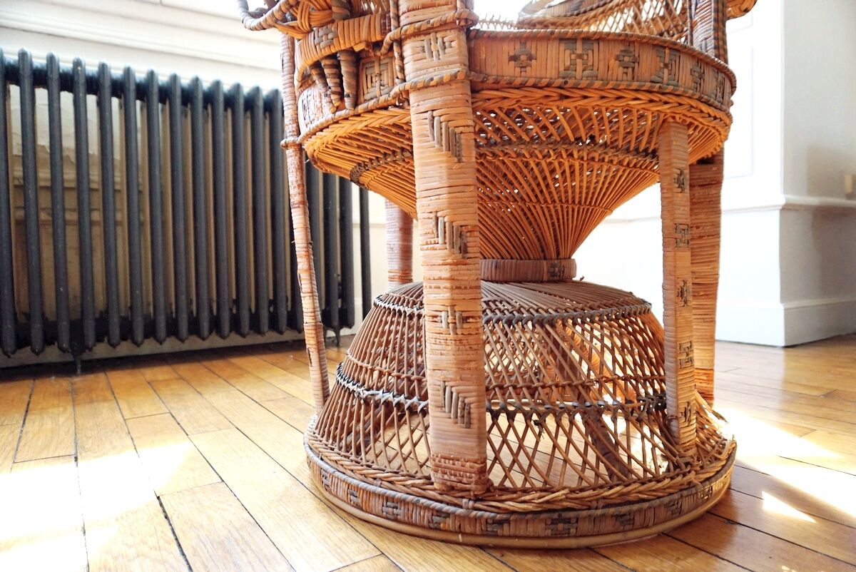 Emmanuelle rattan armchair