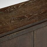 Modernist Art Deco oak cabinet, France, 1940s