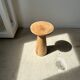 Side table, end of sofa in natural mango monoxyl conical tray H:50cm