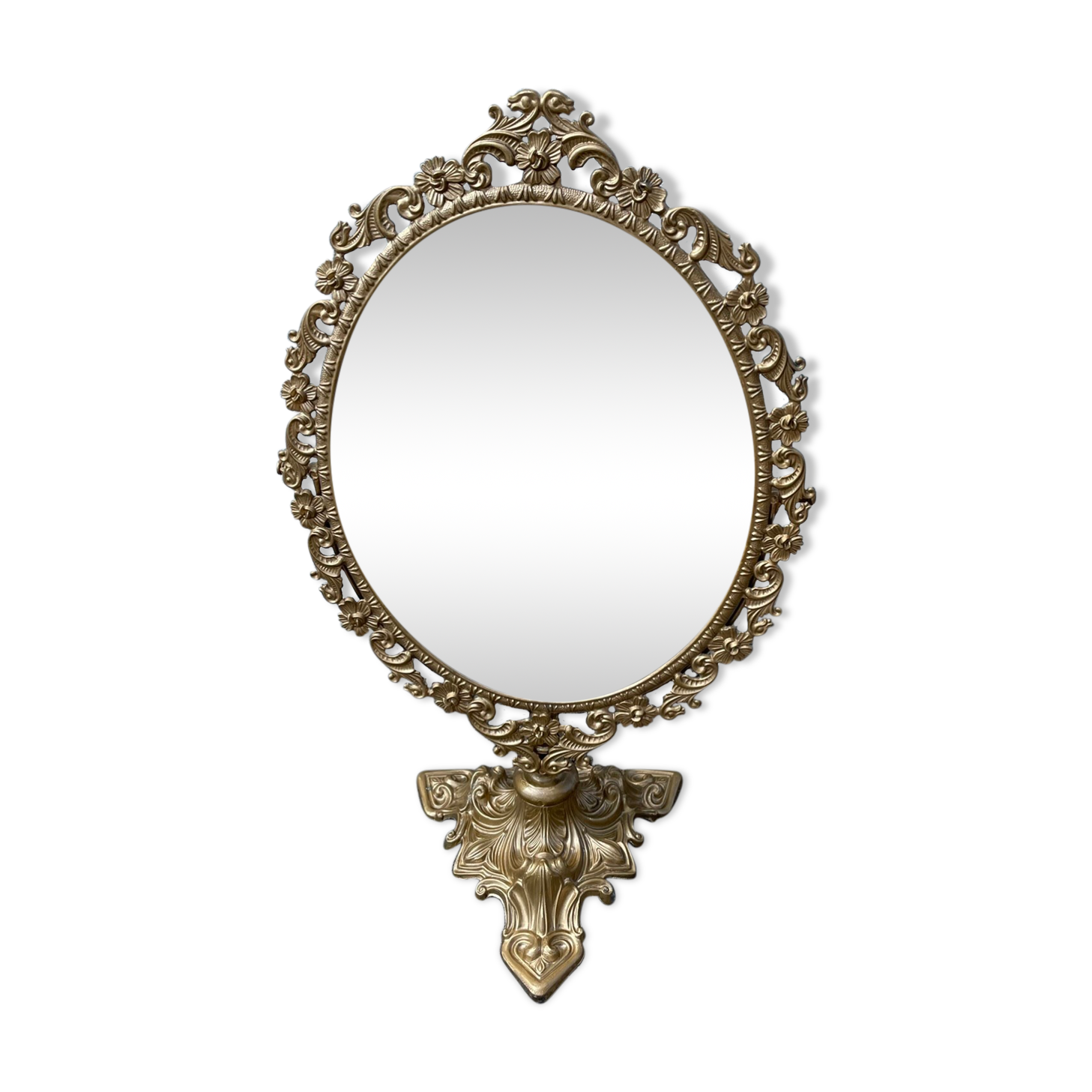 Golden mirror 21x50cm