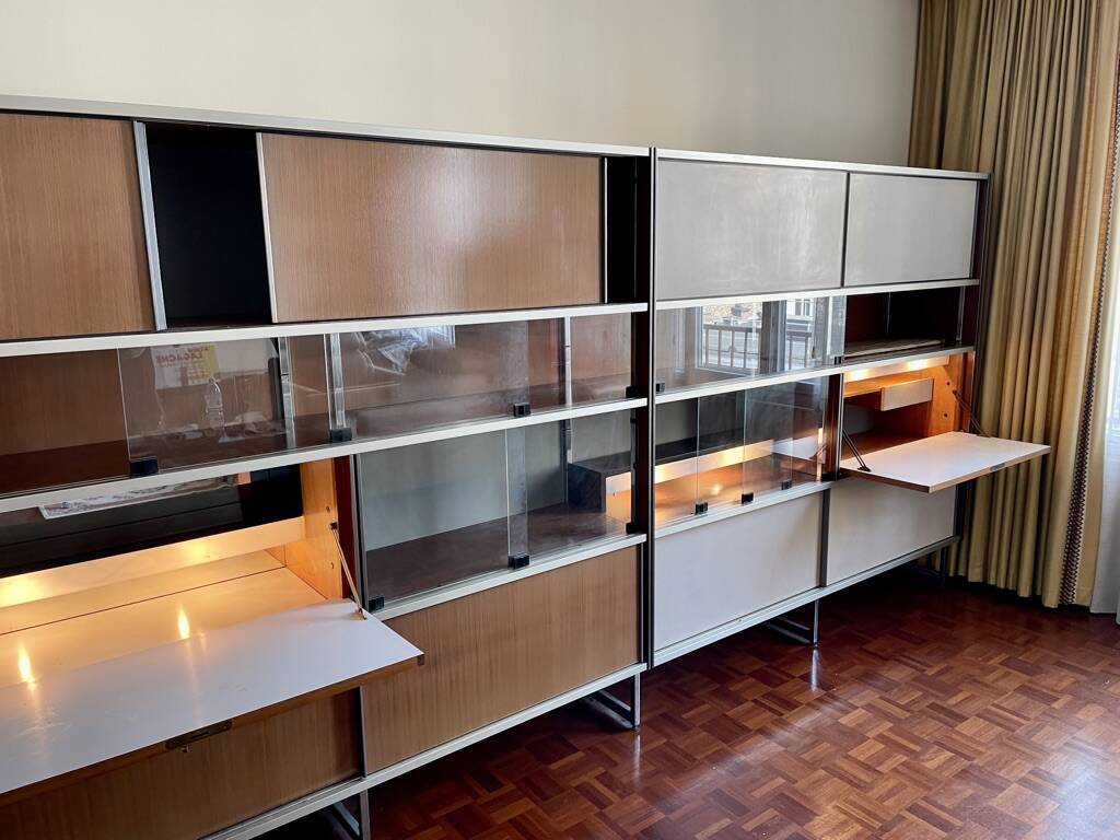 Storage unit, modular bookshelf by Georges Frydman, EFA edition, 1960s.