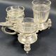 19th century Louis XV style condiment holder, silver or silver-plated metal frame