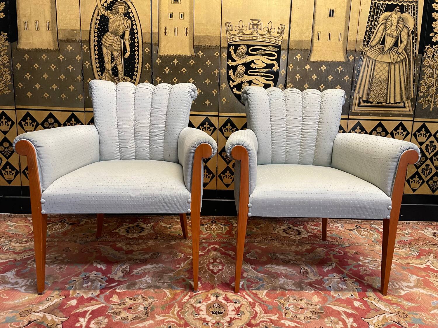 Pair of Armchairs - Art Deco Style Bergères