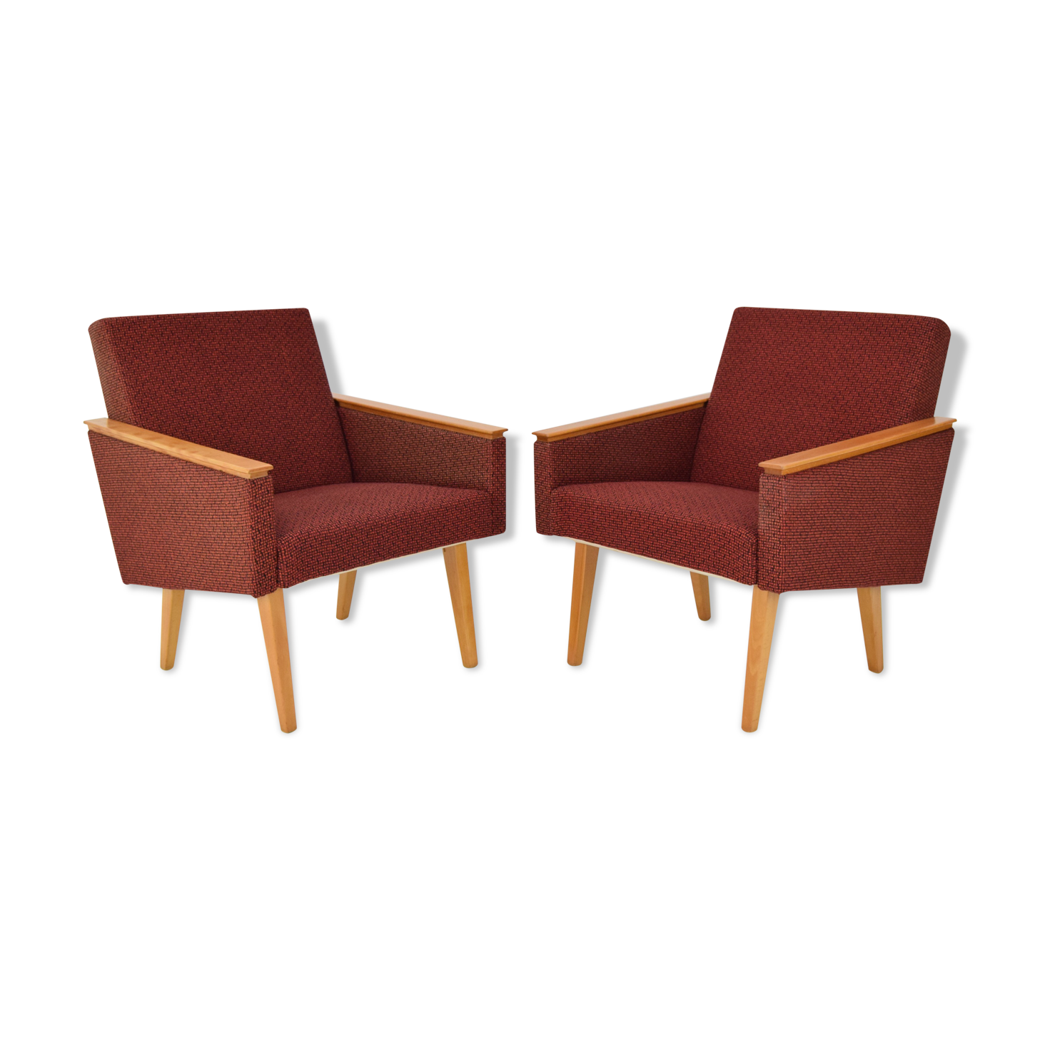 Pair of Mid-century Design Armchairs,1960's.