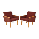 Paire de fauteuils design du milieu du siècle, années 1960.