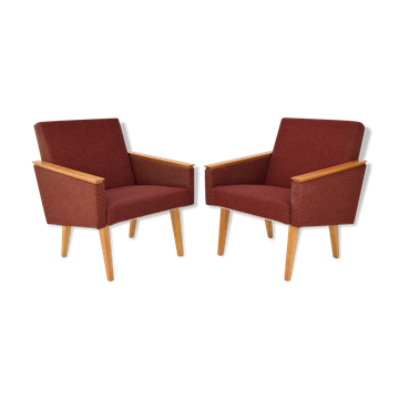 Pair of Mid-century Design Armchairs,1960's.