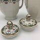 Large porcelain coffee service, 33 pieces, signed RAYNAUD - Cie Limoges - 1940s