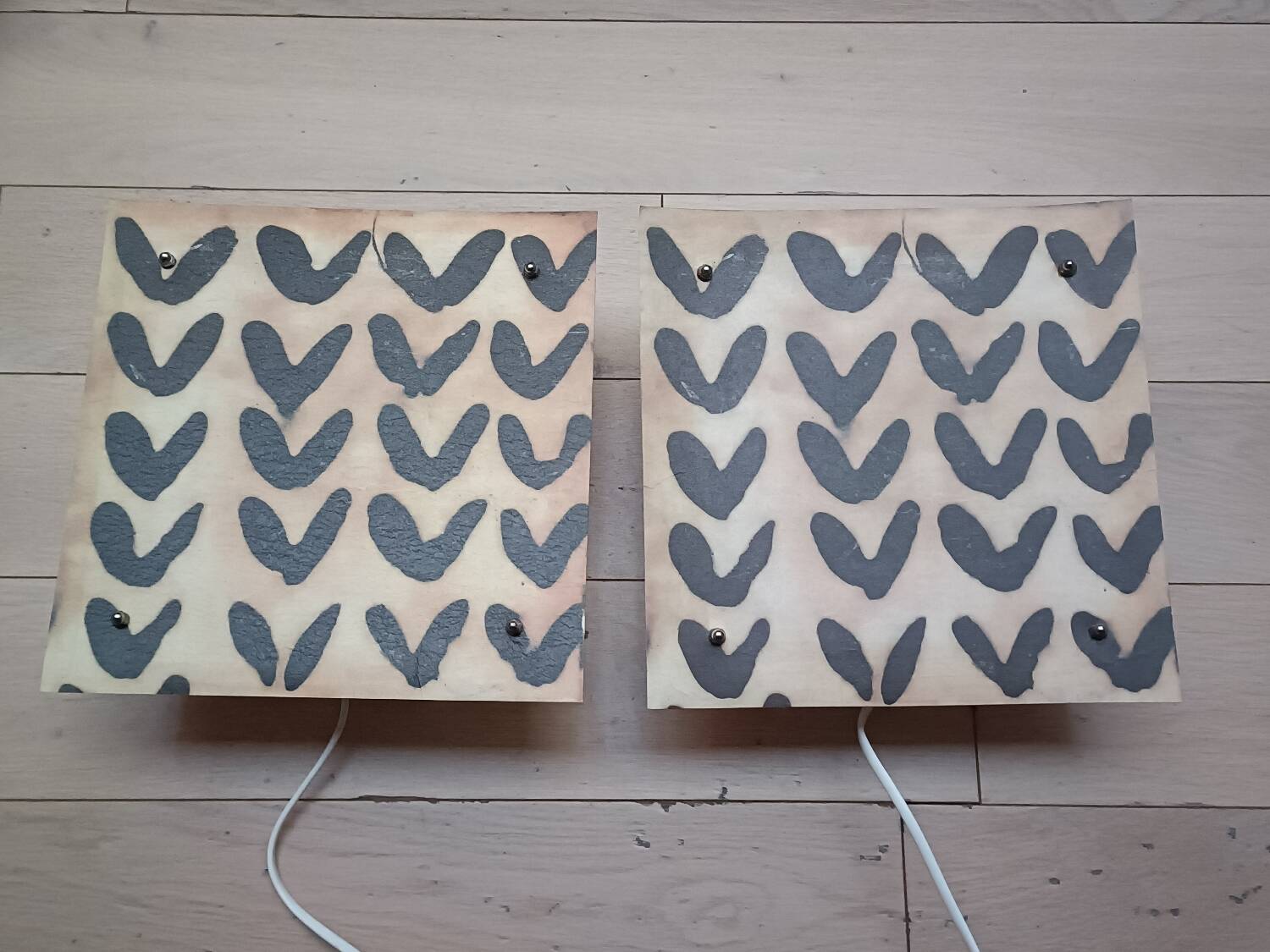 Deux appliques murales vintage Ikea