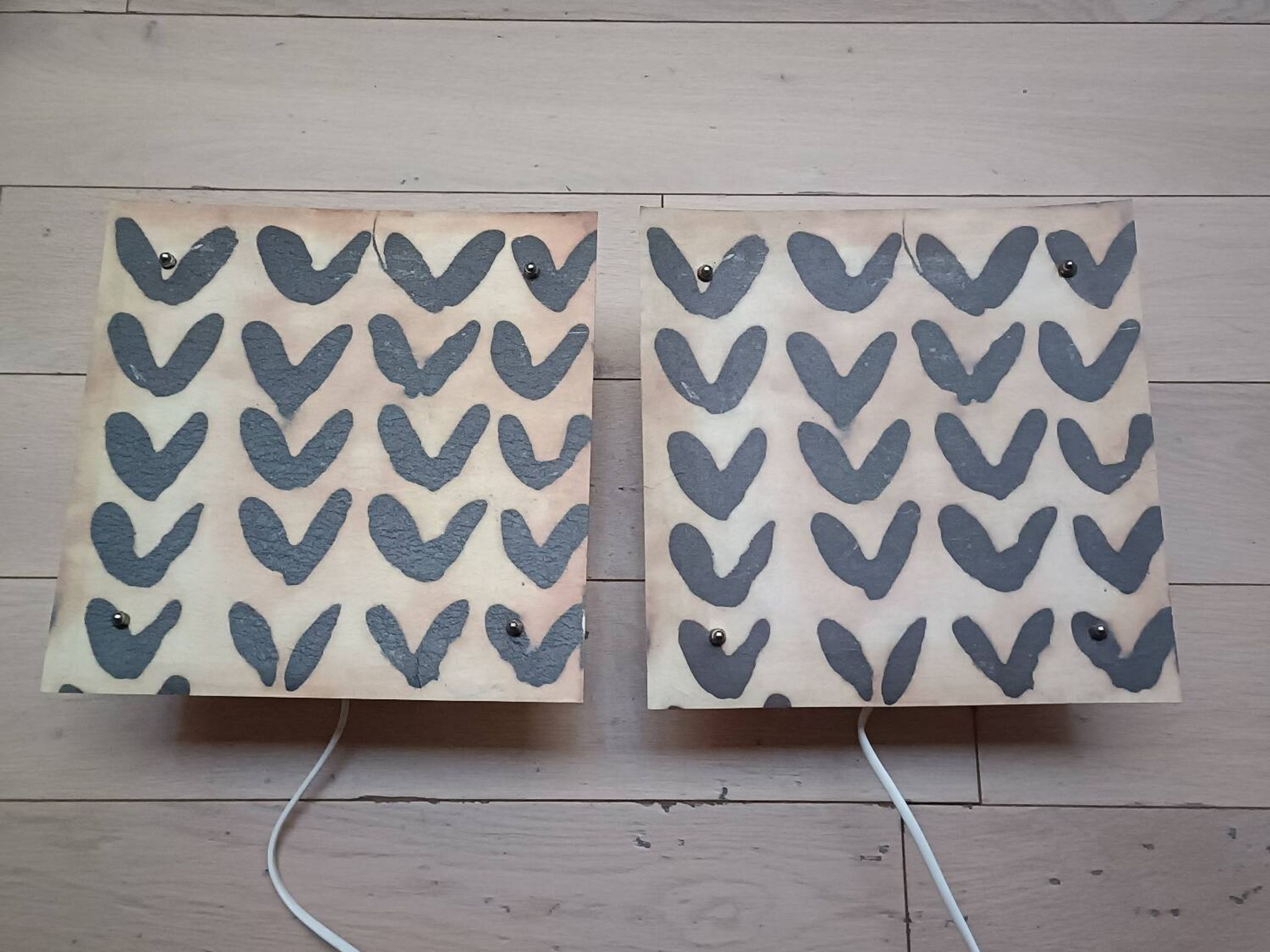 Two vintage Ikea wall sconces