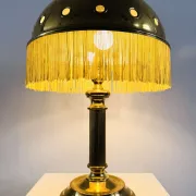 Lampe de table en laiton en forme de champignon par Sölken Leuchten, Allemagne, vers les années 1960.