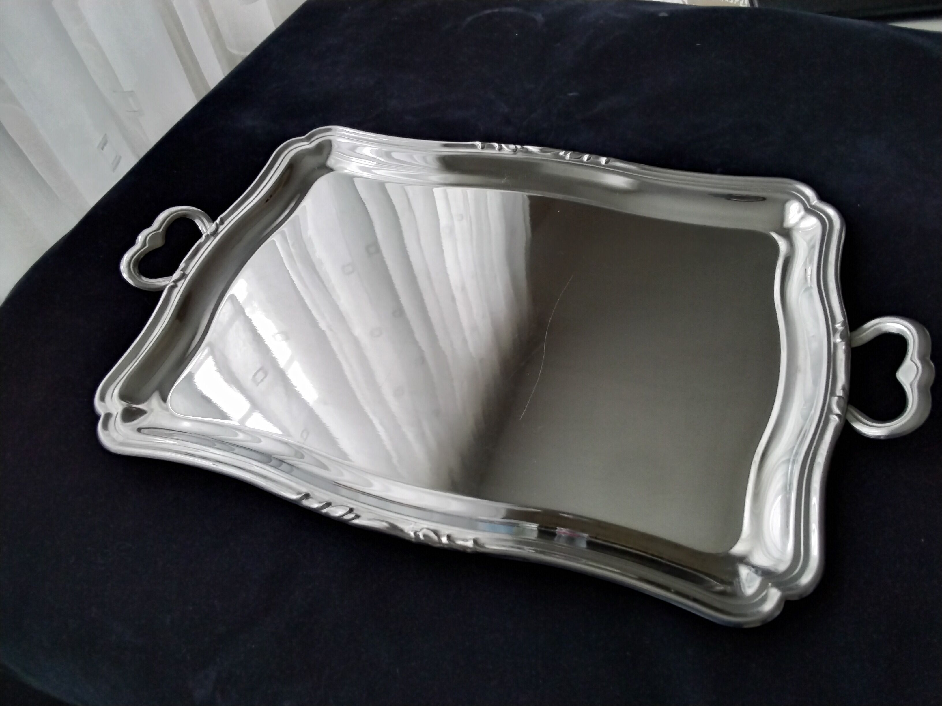 Stainless steel serving tray