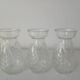 Lot de 3 vases à bulbes de jacinthe