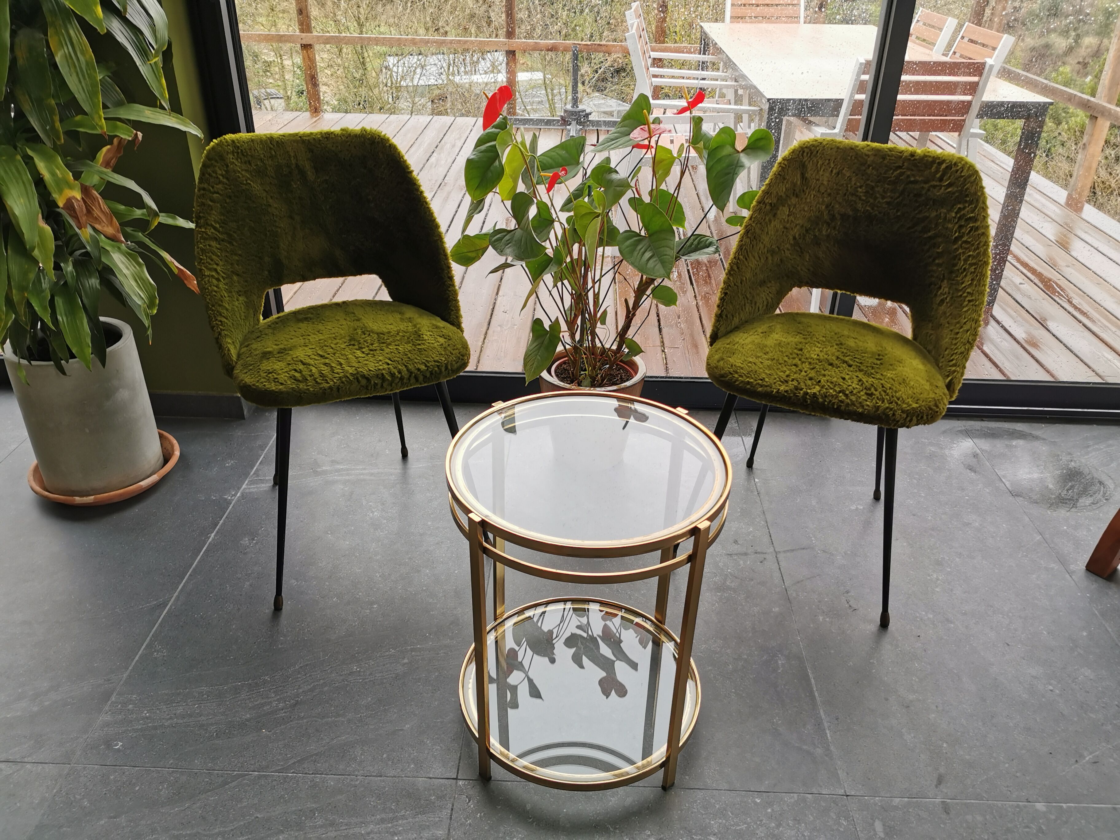 Pair of vintage pelfran chairs 1960