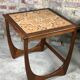 Trundle table in teak and stoneware, g-plan 1960