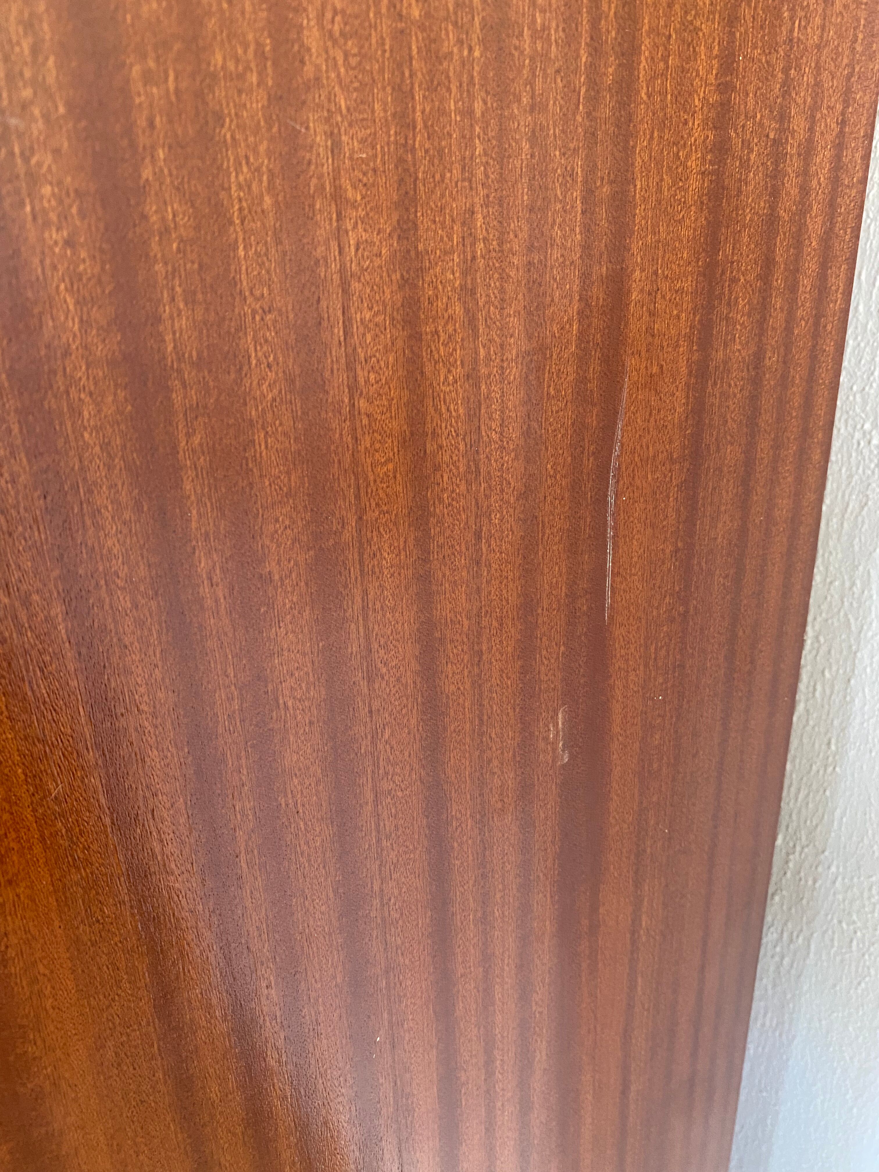 Vintage secretary with light