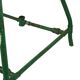 Établi industriel vert unique en bois et métal, 160 cm