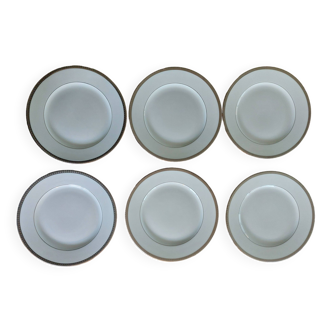 Desert plates HAVILAND SYMPHONIE PLATINUM