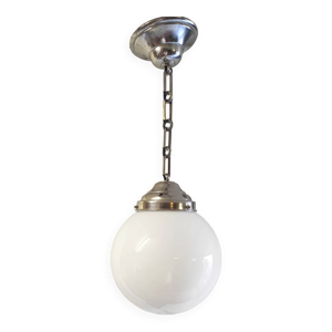 suspension Bauhaus globe - opaline