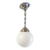 Bauhaus opaline globe pendant light diameter 20 cm - 1930s