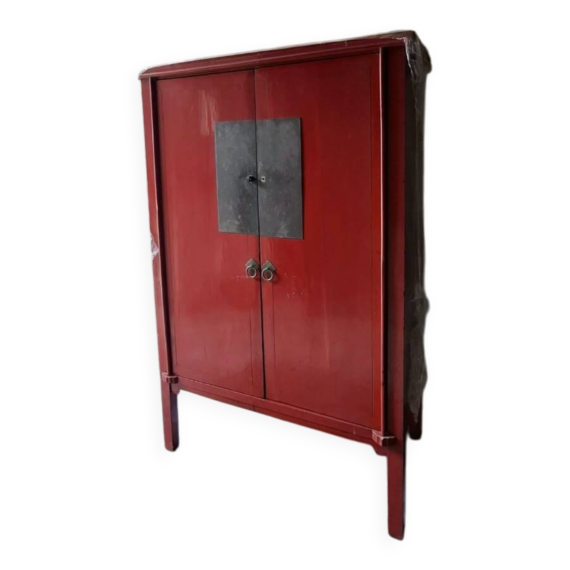 Armoire Chinoise Rouge - 19 Eme siècle