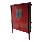Armoire Chinoise Rouge - 19 Eme siècle