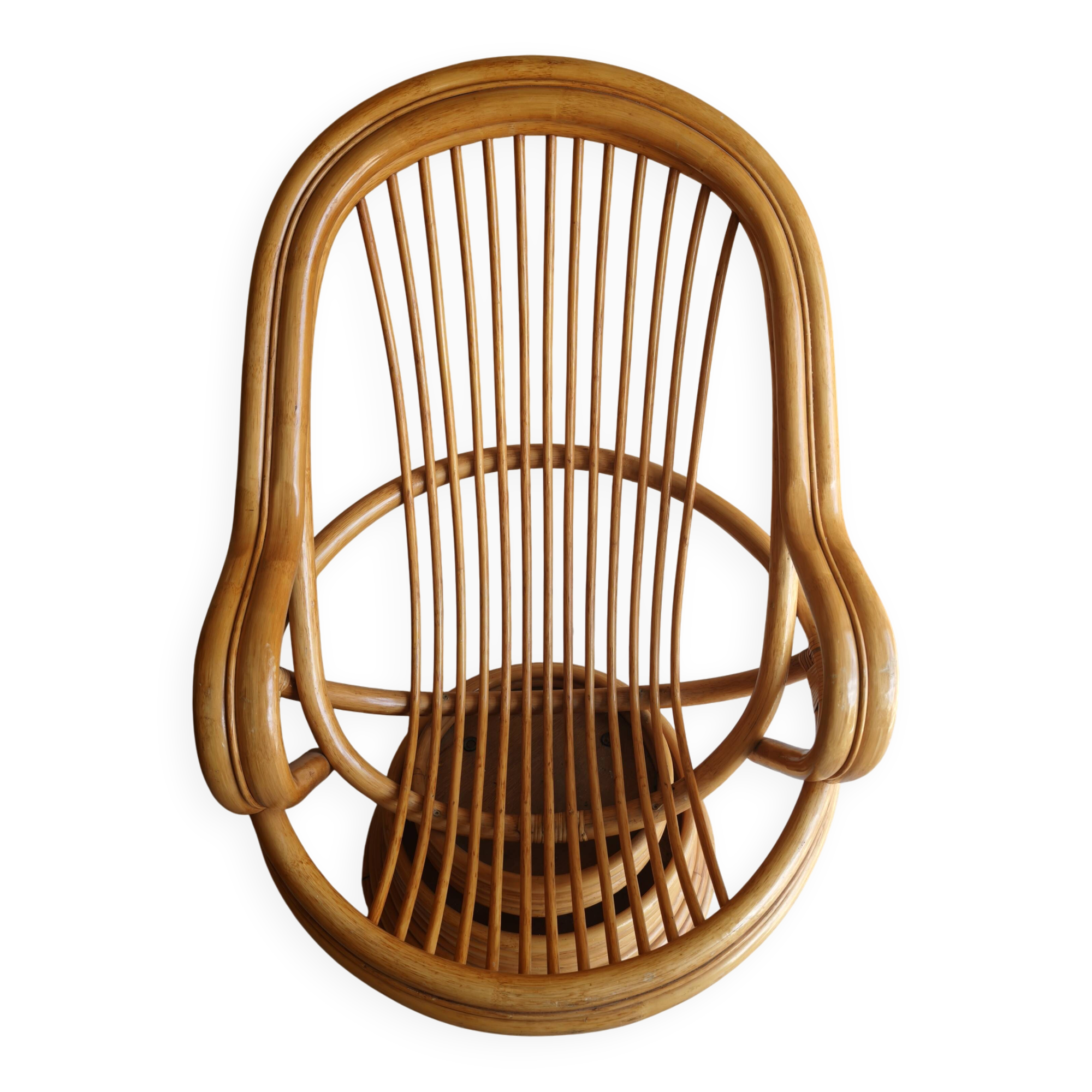 Fauteuil en bambou année 70