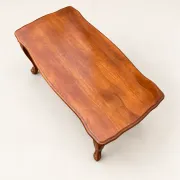 Louis XV coffee table in carved walnut