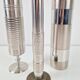 Brutalist Sculptural Metal and Brass Vases from BMF, Germany, 1960s, Set of 3