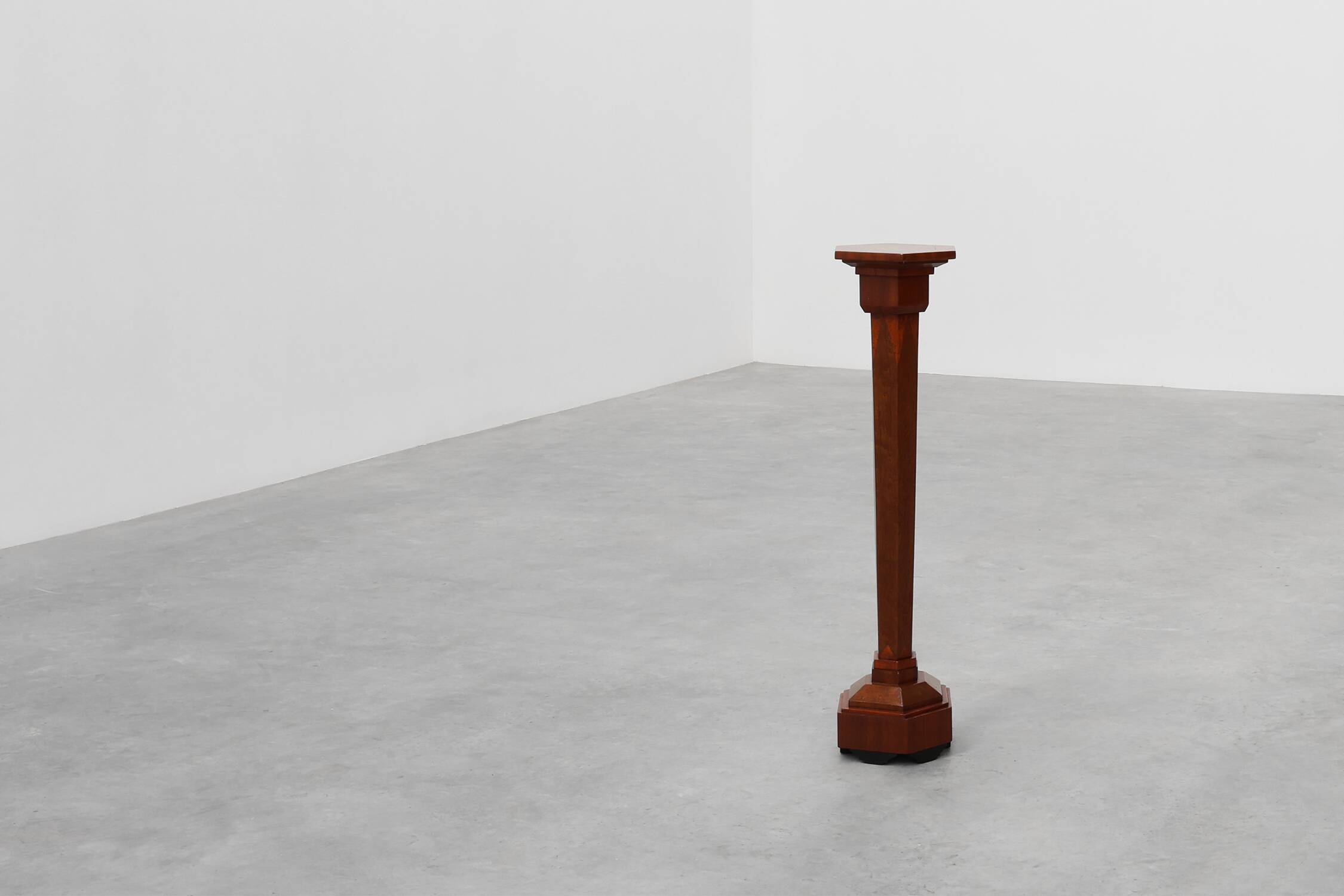 French Burl & Oak Art Deco Console, 1925