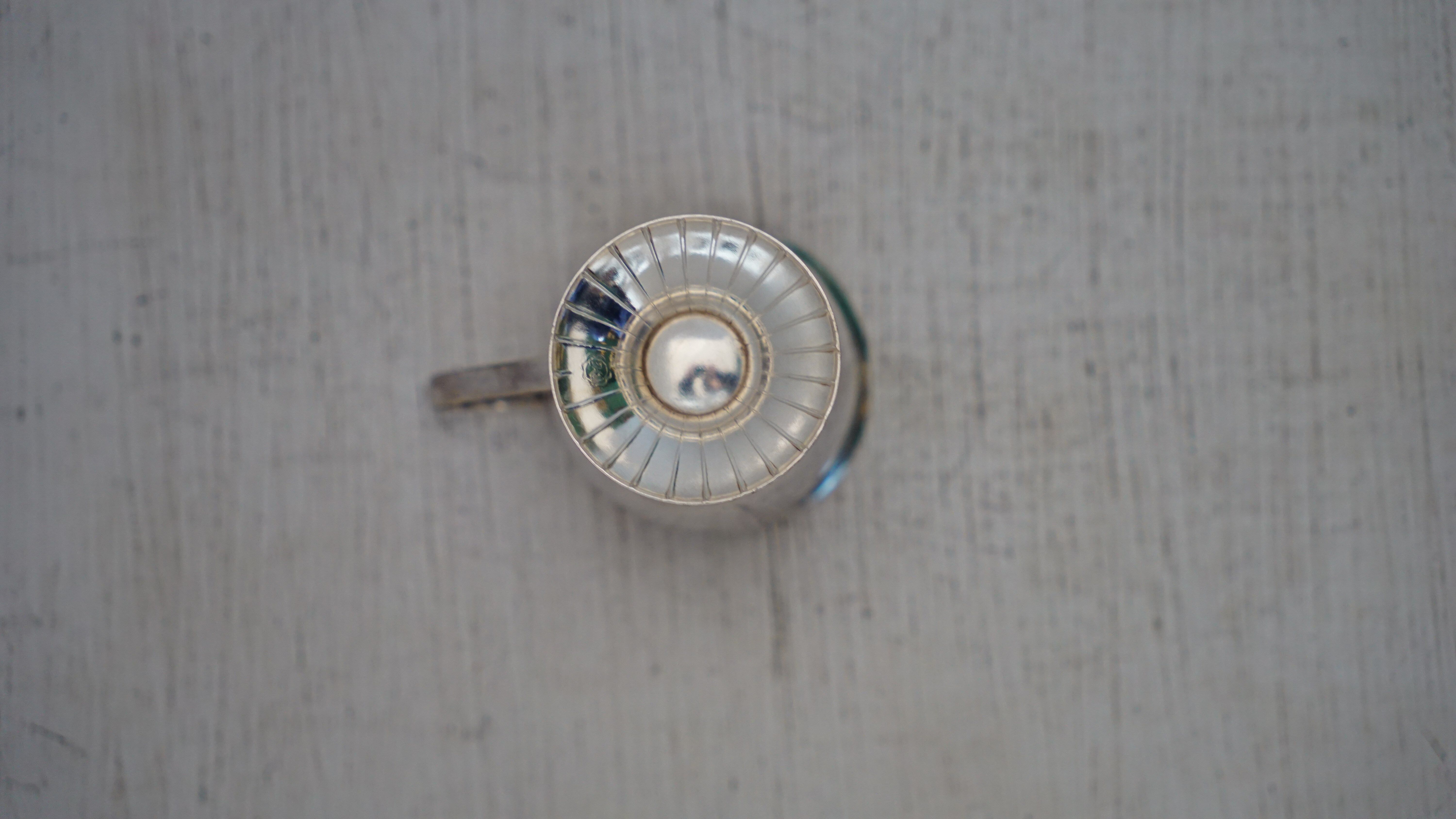 Pair of silverware saucepans