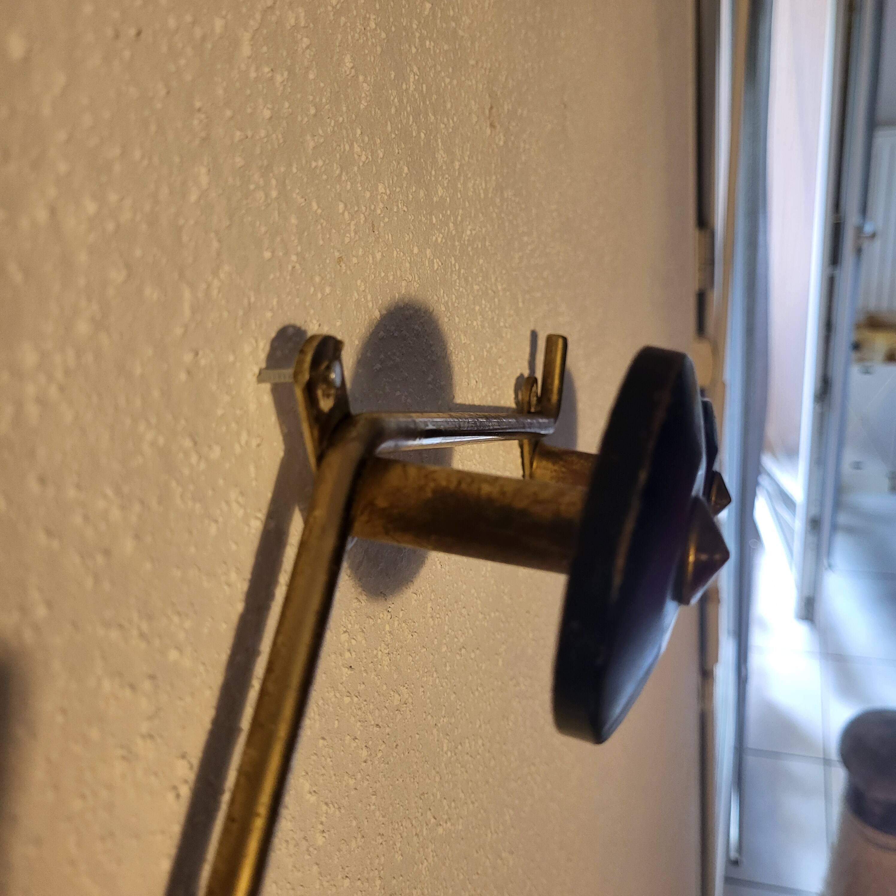 Zigzag wall hook from the 50s