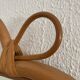 Vintage mirror 1960 rattan apple wicker bamboo - 32 x 35 cm