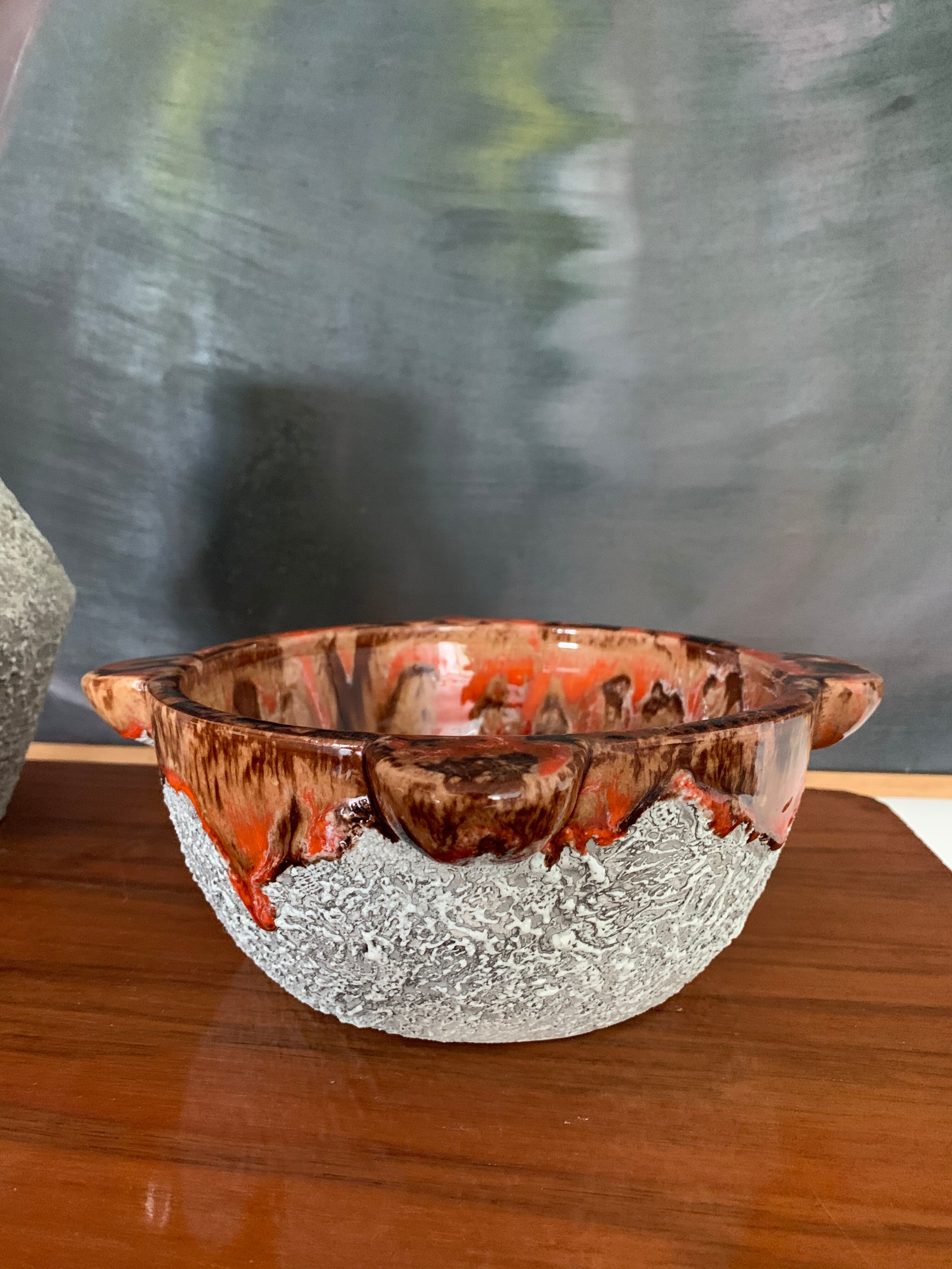 Vintage glazed pitcher and mortar duo