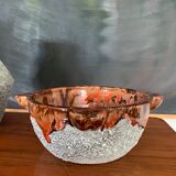 Vintage glazed pitcher and mortar duo