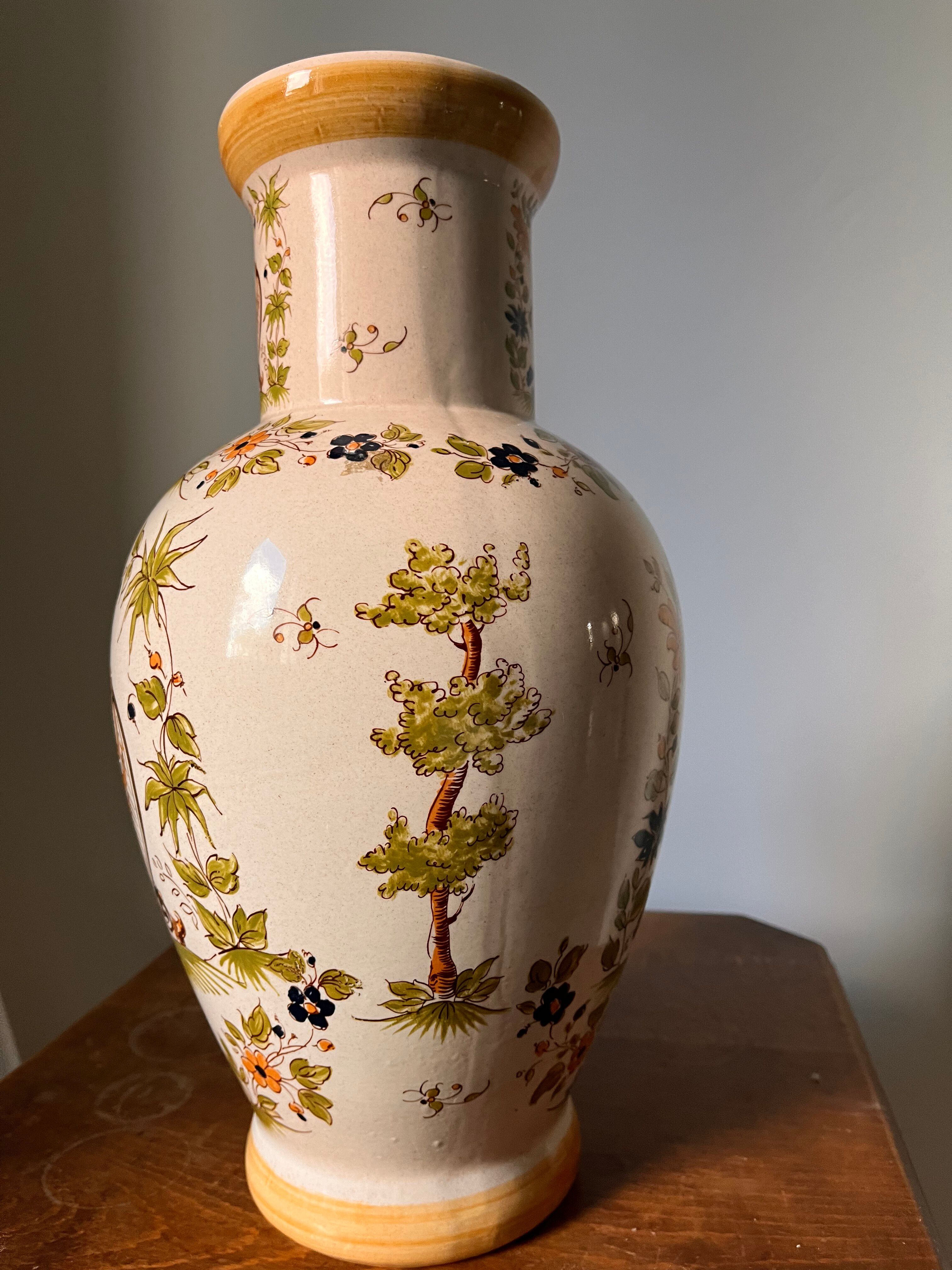 Moustiers Ceramic Vase