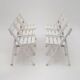 Ensemble de 6 chaises de jardin pliantes par Reguitti, années 1970.