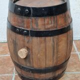 Barrel in oak surrounded by ancient metal, 38 cm