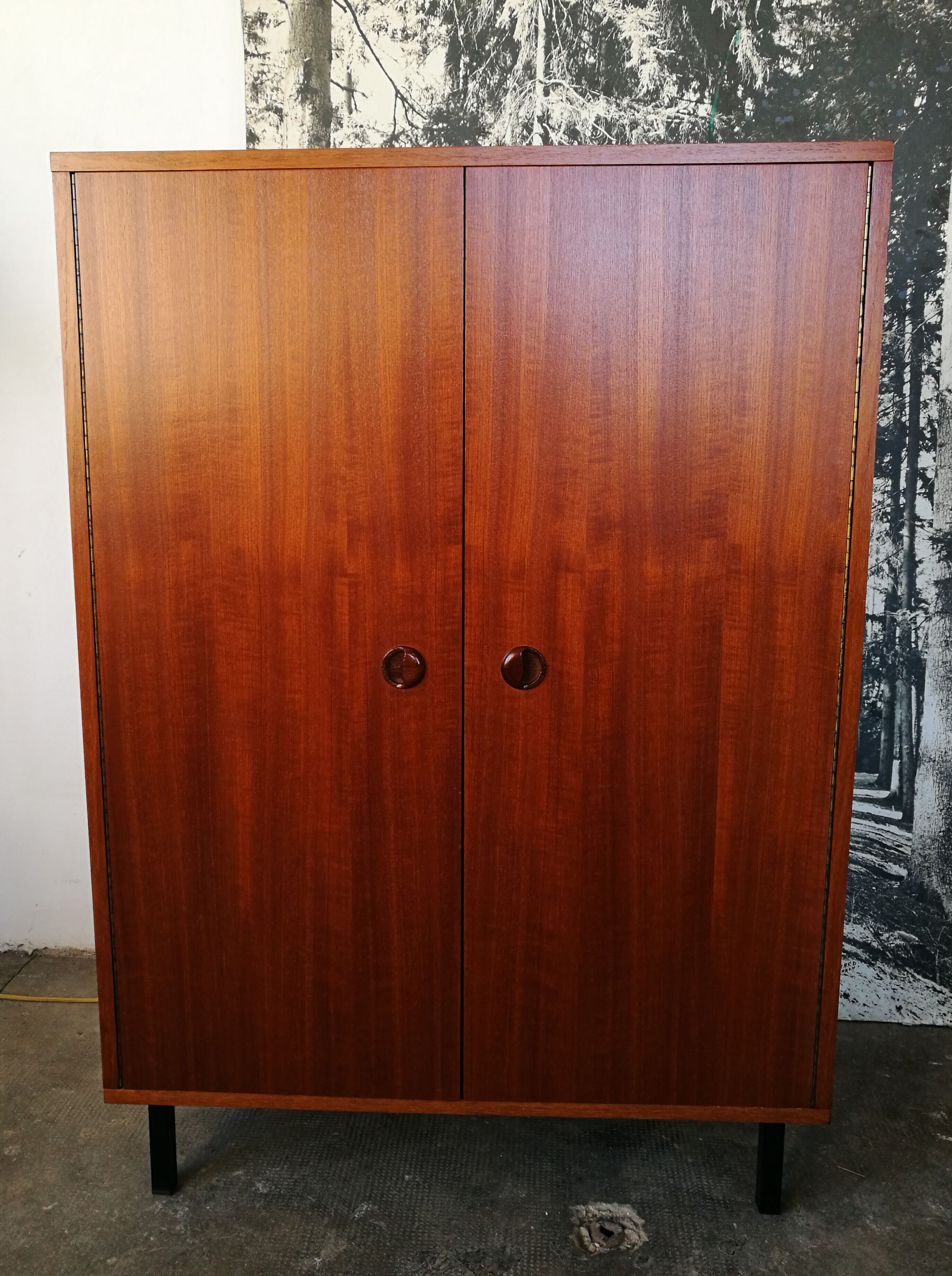 Wardrobe design 1970, teak
