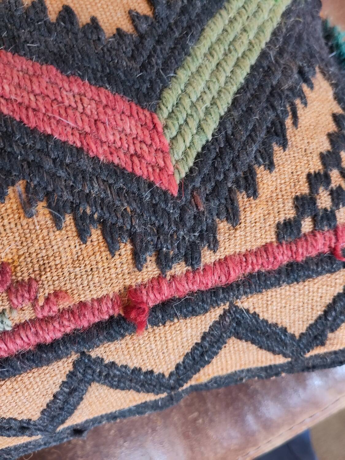 Vintage Tunisian cushion
