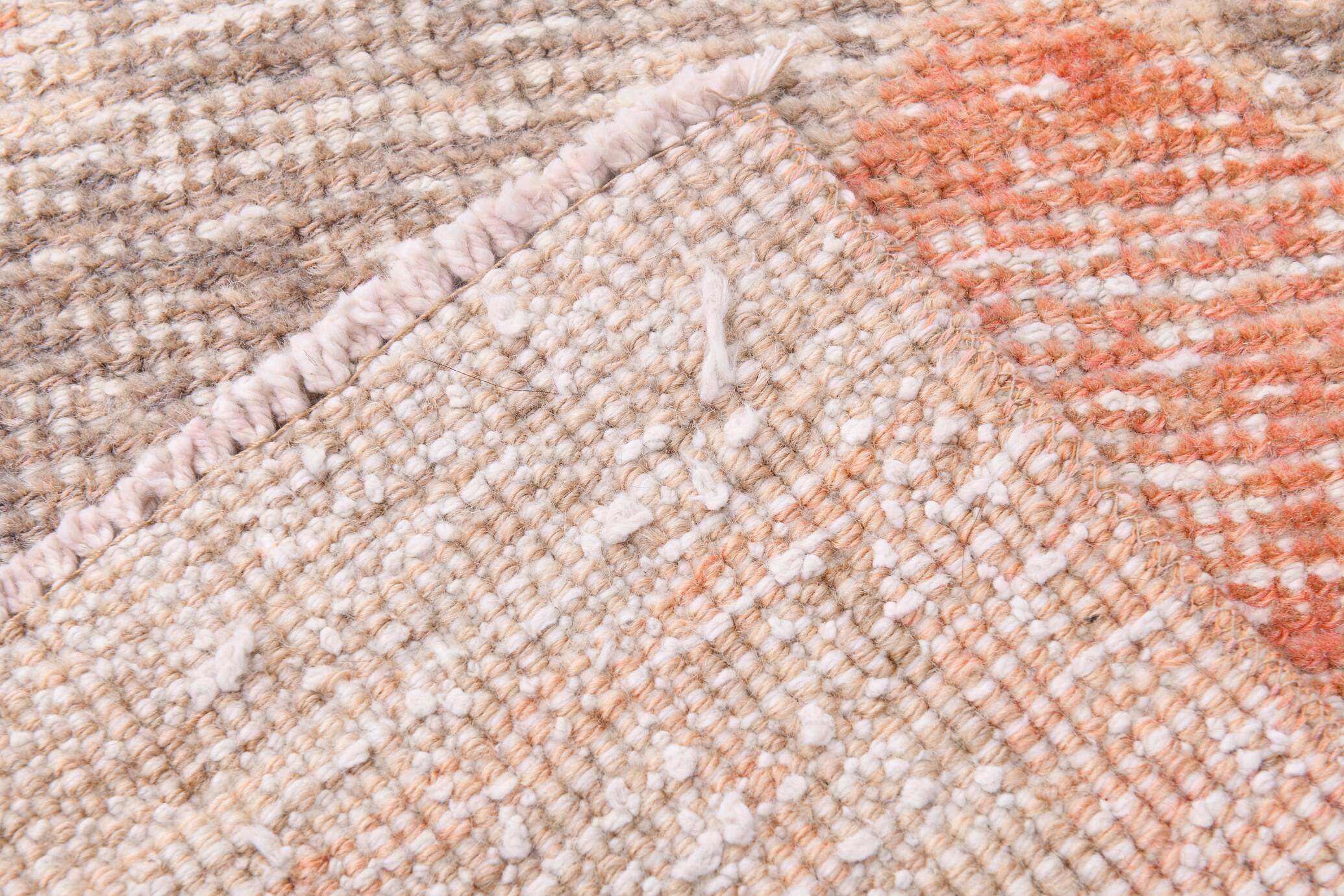 3x12 Pale Red & Brown Vintage Runner Rug, 82x336Cm