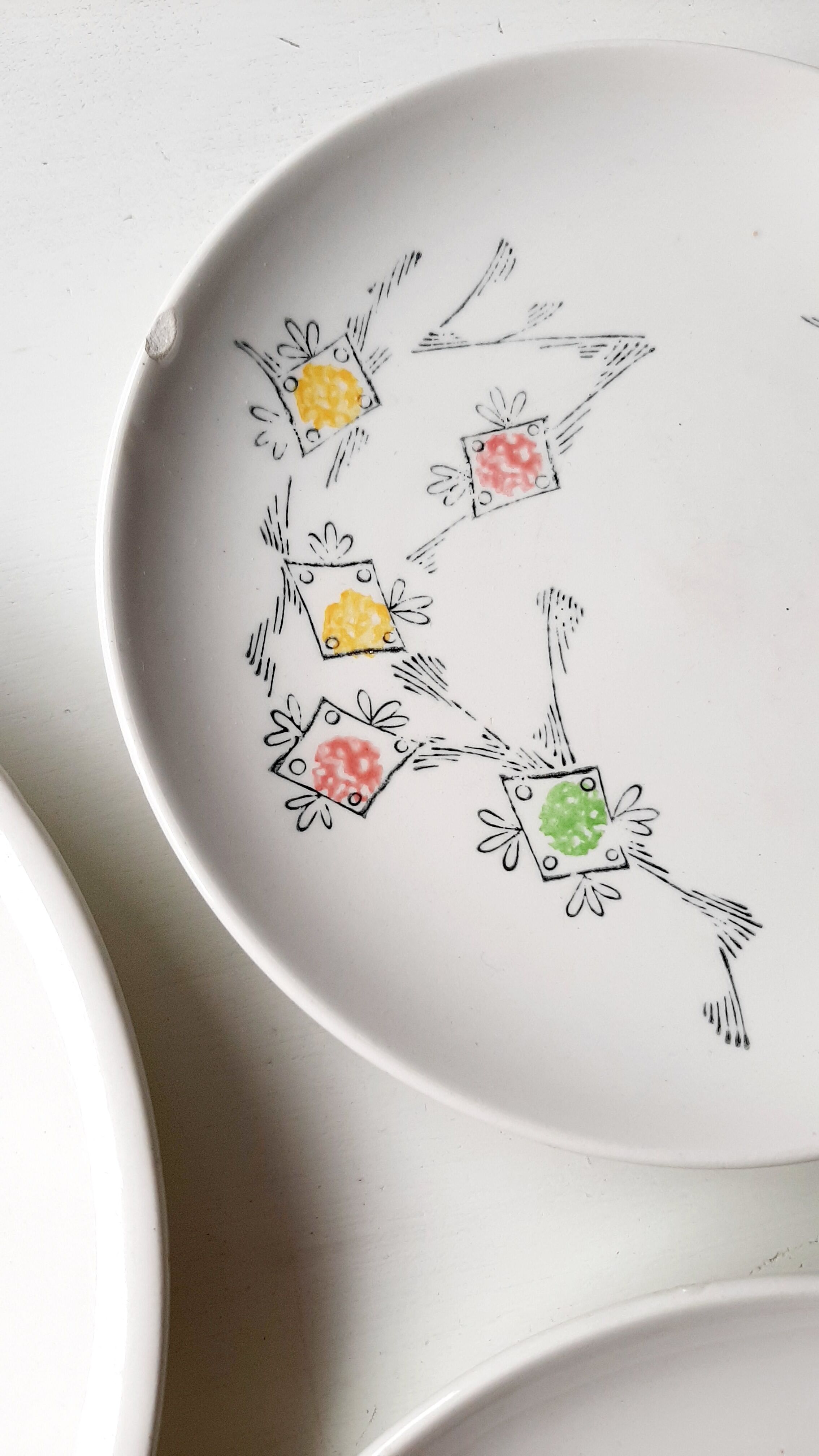 Lot de 5 assiettes Gien