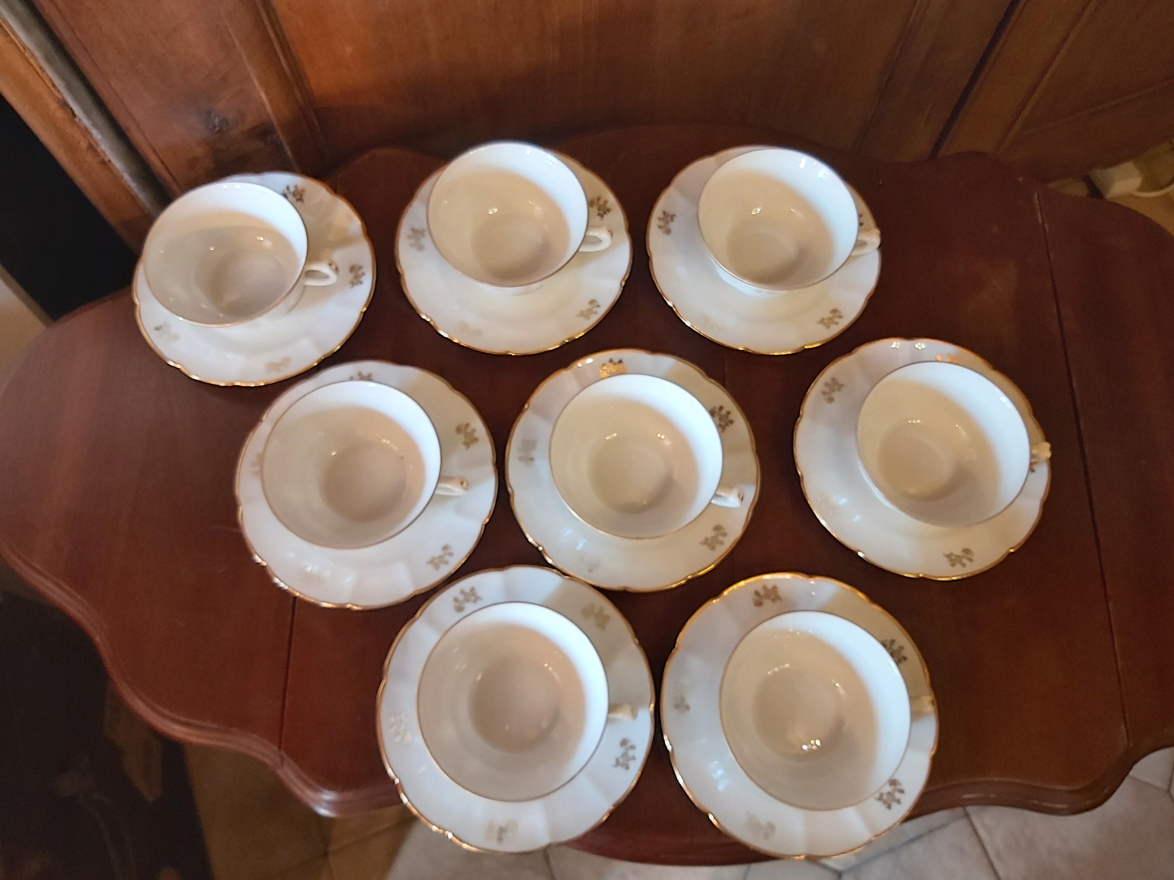 8 Limoges porcelain cups