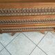 Commode vintage rotin et chene annèes 60