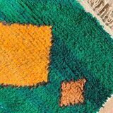 Handmade pure wool rug, size 100 x 200 cm