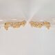 Vintage Bowl Wall Lamps in Goldleaf Murano Glass, Italy, 1970s, Set of 2