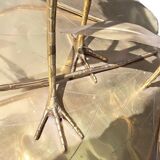 Lampadaire héron en laiton Hollywood Regency par Citonne Oggi 1970