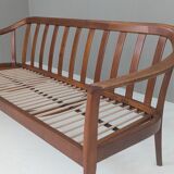 Canapé en bois de cerisier Wilhelm Knoll du milieu du siècle, Allemagne, années 1960