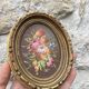Small vintage flower painting